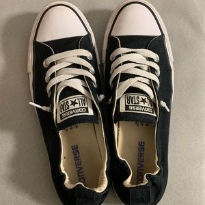 Black Shoreline Converse Size 8 (slip-on)